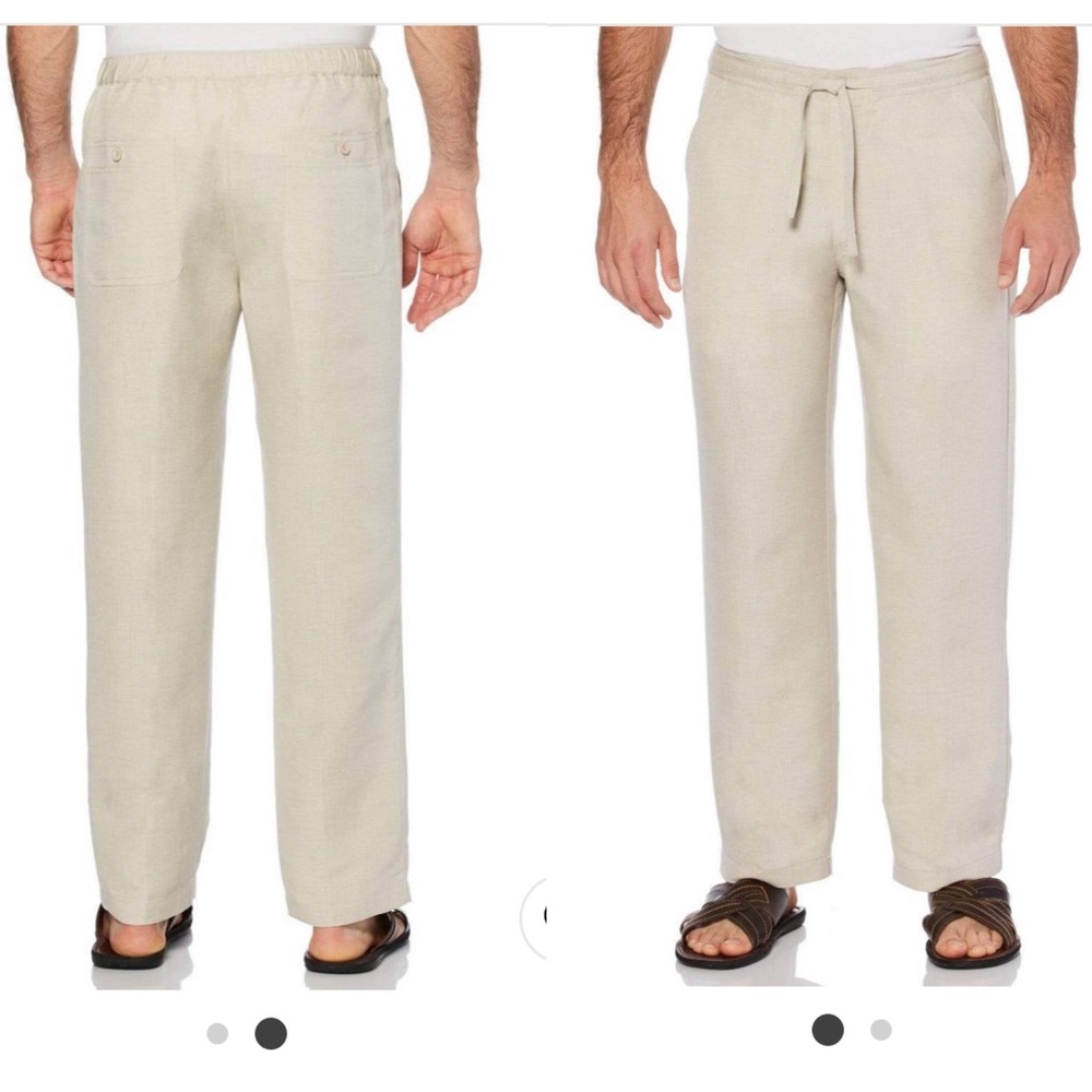 Cubavera drawstring linen pants